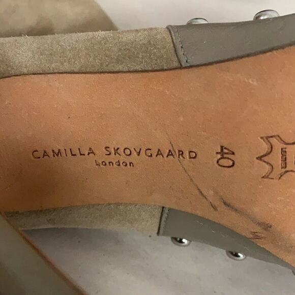 CAMILLA SKOVGAARD LONDON PEEP-TOE PLATFORM ANKLE‎ BOOTIES HEEL SHOES SIZE 40 - Picture 9 of 10